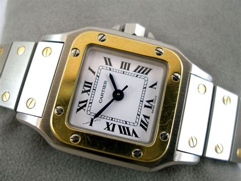 cartier damenuhr gold gebraucht|cartier uhren santos.